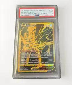 2020 Pokemon Ultra Premium Collection Zacian V Gold Promo Full Art SWSH076 PSA 9 - Image 1