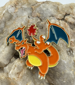 Pokemon Charizard Soft Enamel Pin NEW Reproduction - Image 1