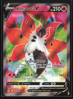Pokemon Volcarona V 170/203 Evolving Skies Ultra Rare Full Art Holo NM - Image 1