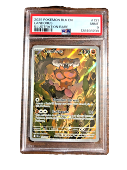 Landorus Illustration Rare #131 - PSA MINT 9 - 2025 SV Black Bolt - Pokemon TCG - Image 1