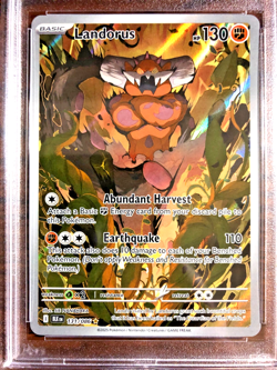 Landorus Illustration Rare #131 - PSA MINT 9 - 2025 SV Black Bolt - Pokemon TCG - Image 2
