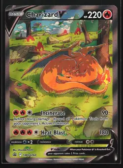 Pokemon Charizard V SWSH260 Ultra Premium Collection Holo Black Star Promo NM - Image 1