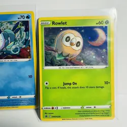 Pokemon TCG Cyndaquil SWSH221 Rowlet SWSH220 Oshawott SWSH22 Black Star Promo NM - Image 2