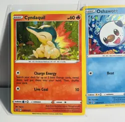Pokemon TCG Cyndaquil SWSH221 Rowlet SWSH220 Oshawott SWSH22 Black Star Promo NM - Image 4