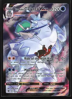 Pokemon Ice Rider Calyrex VMAX TG15 Astral Radiance Ultra Rare Full Art Holo NM - Image 1