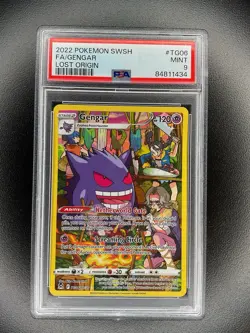 2022 Pokemon SWSH FA / Gengar Lost Origin #TG06 PSA 9 - Image 1