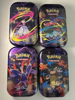 (x4) Mega Evolution Mini Tin ( Lot Of 4) Sealed Pokemon - Image 1