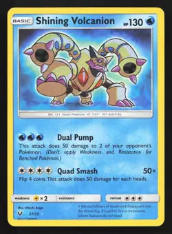Pokemon Shining Volcanion 27/73 Shining Legends Ultra Rare Holo LP - Image 1