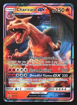 Pokemon Charizard GX SM195 Detective Pikachu Holo Black Star Promo LP - Image 1