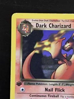Pokemon TCG Dark Charizard 1st Edition Non-Holo Rare 21/82 - Image 5