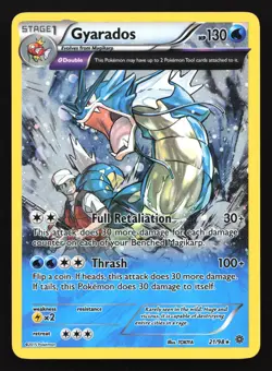 Pokemon Gyarados 21/98 Ancient Origins Cosmos Holo Rare Promo MP - Image 1