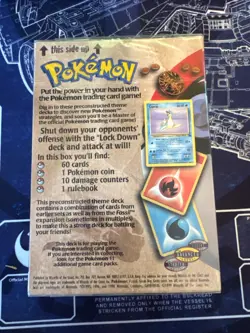 1999 Wizards of the Coast Pokemon Fossil Lockdown Theme Deck Factory Sealed - Image 2