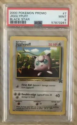 2000 Pokemon Black Star Promo Jigglypuff PSA 9 MINT #7 - Image 4