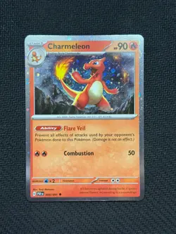 Charmeleon [Cosmos Holo] Paldean Fates 008/091 Pokemon English NM - Image 1