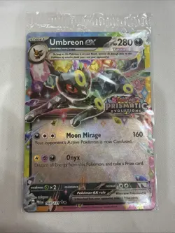 Umbreon Ex Stamped Pokemon Prismatic Evolutions Promo Surprise Box 60/131 Sealed - Image 1