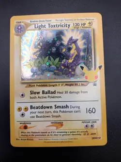 Light Toxtricity Holo SWSH137 Black Star Promo Celebrations Pokemon TCG NM - Image 1
