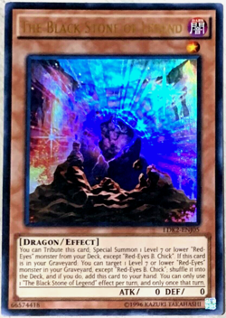 YUGIOH - The Black Stone of Legend LDK2-ENJ05 -Ultra Rare - Unlimited Ed - NM/M - Image 1