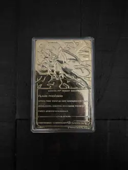 1999 Pokemon 23 Karat Gold Plated Trading Card Charizard Nintendo Collectible - Image 2