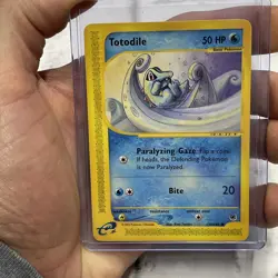 Totodile 135/165 Common Expedition Base Set Regular Pokemon Card LP+ E-Reader - Image 1