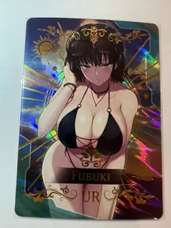 FUBUKI Goddess Story Anime Waifu Card Girl Foil Doujin Holo ACG❤ - Image 1