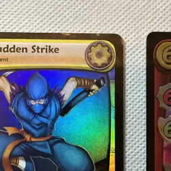 Topps Free Realms TCG Rare Foil Cards Sudden Strike & Troll Queen - Image 5