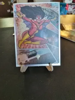 Stunning Savior Art Card (Gold-Stamped Planeswalker Symb Marvel's Spider-Man) - Image 1