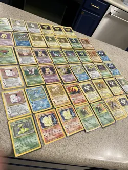 Base Set Pokemon Card Lot 45 Vintage Holos - Image 1