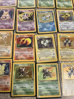 Base Set Pokemon Card Lot 45 Vintage Holos - Image 4