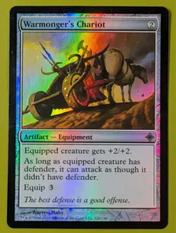 FOIL Warmonger's Chariot x1 Rise of the Eldrazi 1x Magic the Gathering MTG - Image 1