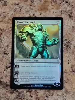 [1x] Karn Liberated - Foil Near Mint, English New Phyrexia MTG Magic Unplayed - Image 1