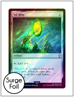 1x Sol Ring 0356, Surge Foil, Final Fantasy, Magic MTG NM - Image 1