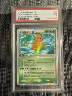 Three Graded Pokemon Cards: Lugia #14, Dragonite EX #91, Rockets Moltres EX #100 - Image 5