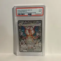 Pokemon TCG Charizard EX Sir Obsidian Flames 223/197 Full Art Secret Rare PSA 9 - Image 1