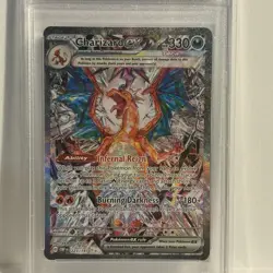 Pokemon TCG Charizard EX Sir Obsidian Flames 223/197 Full Art Secret Rare PSA 9 - Image 3