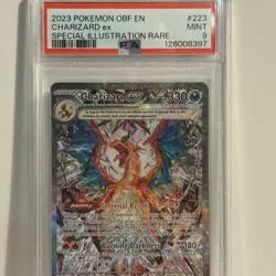 Pokemon TCG Charizard EX Sir Obsidian Flames 223/197 Full Art Secret Rare PSA 9 - Image 4