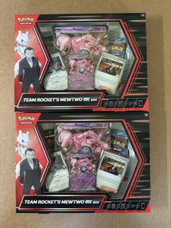 Pokemon Team Rocket's Mewtwo EX Collection (2 Boxes) Factory Sealed - Image 1