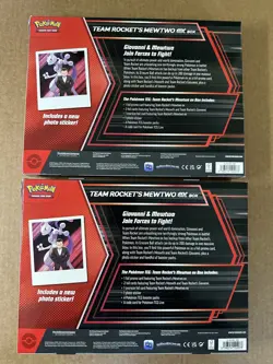Pokemon Team Rocket's Mewtwo EX Collection (2 Boxes) Factory Sealed - Image 2