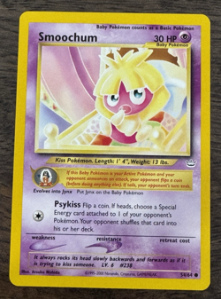 Smoochum 54/64 Neo Revelation Unlimited - LP+ Pokemon TCG WOTC 2001 - Listing 4 - Image 1