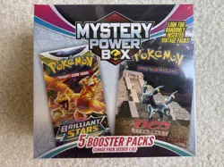 Pokemon Mystery Power Box 5 Booster Packs (Chase Pack Seeded 1:10) Sealed New - Image 1