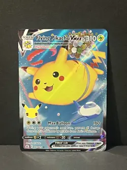 Pokemon Flying Pikachu VMAX 007/025 Celebrations 2021 Full Art Holo - Near Mint - Image 1