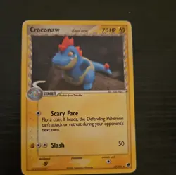Pokemon TCG Croconaw (Delta Species) EX Dragon Frontiers 27/101 Regular Uncommon - Image 1