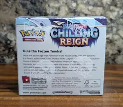 GENUINE Pokemon TCG Sword & Shield Chilling Reign Booster Box Factory Sealed - Image 2