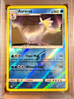 Aurorus Reverse Holo Rare #28 - PSA MINT 9 - 2018 SM Forbidden Light - Pokemon - Image 2