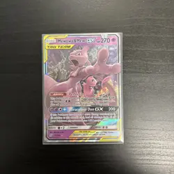 Pokemon TCG Mewtwo & Mew GX 71/236 Sm-Unified Minds Tag Team Holo Ultra Rare - Image 1