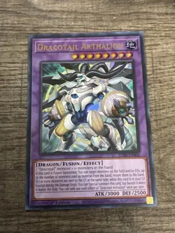 Dracotail Arthalion (UR) JUSH-EN006 Ultra Rare Justice Hunters 1st Ed. Near Mint - Image 1