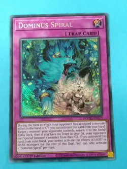 Yugioh Doom of Dimensions - DOMINUS SPIRAL - Secret Rare - DOOD-EN079 NM - Image 1