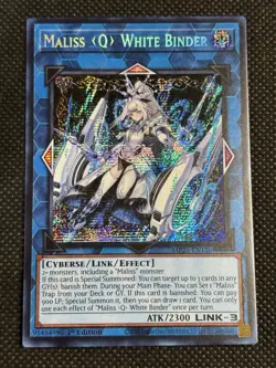 YuGiOh! - Maliss Q WhiteBinder MP25-EN126 Prismatic Secret Rare 1st Edition NM - Image 1