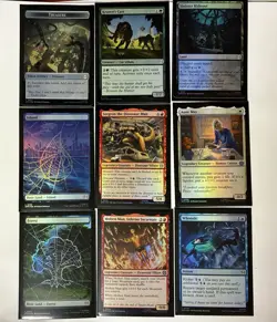 MTG Spider Man! Magic The Gathering (9 Foil Cards) Mint 2025 - Image 1