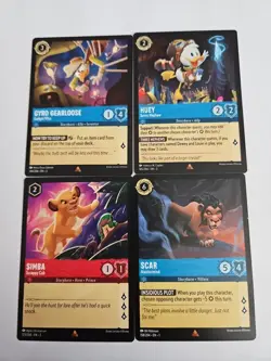 Disney Lorcana Cards Lot Of 4 A - Image 1