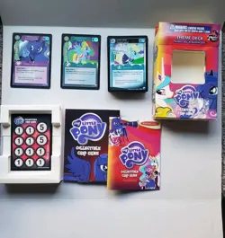 My Little Pony CCG Canterlot Nights Luna & Rainbow Dash Theme Deck 2 Foil Cards - Image 1
